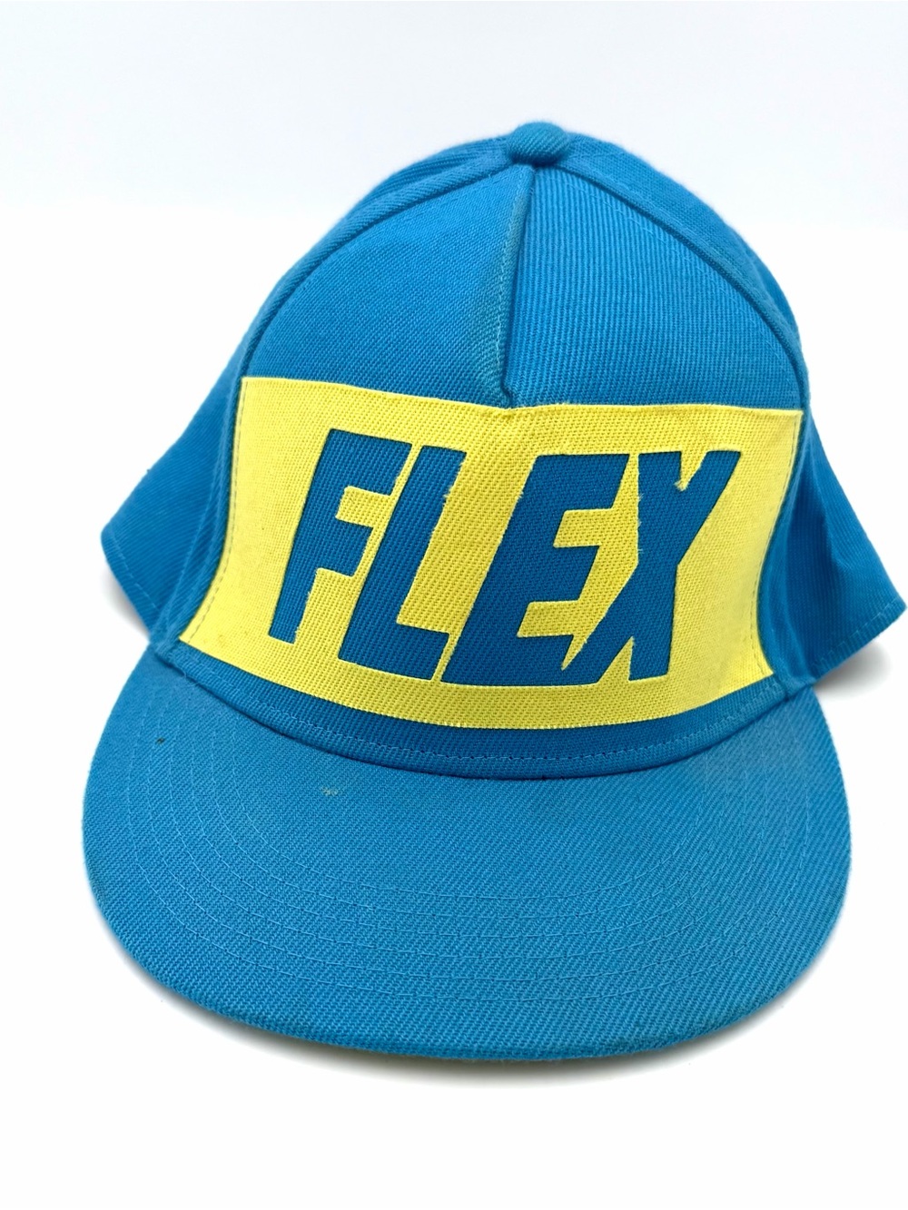 FLEX Blue Baseball Cap with Yellow Patch